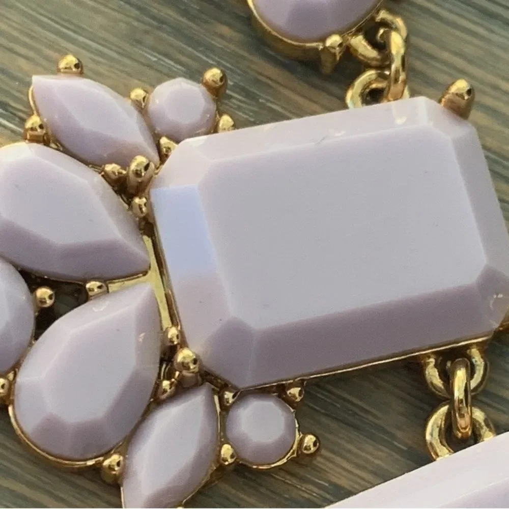 Kate Spade Lilac Daylight Jewels Necklace – Gold Tone Collar